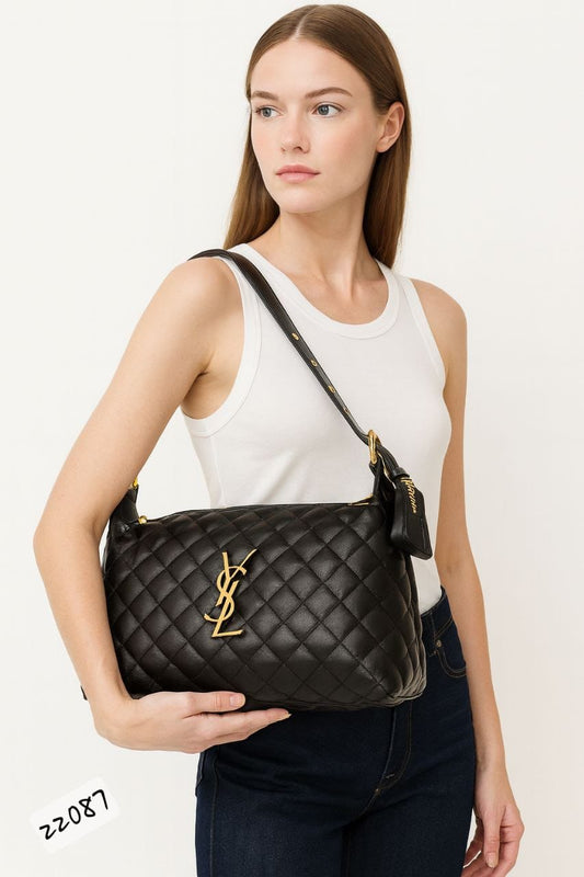 YSL Shoulder Bag – Black