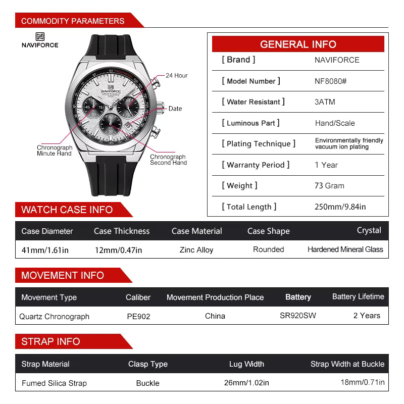 NAVIFORCE Fashion Quartz Men's Watch