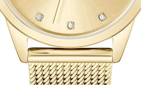 lacoste  stargaze mesh strap watch