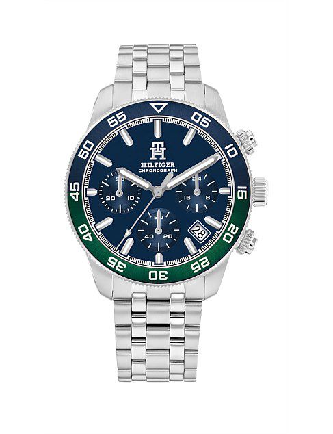 Men's Chronograph Stainless Steel Bracelet Watch 41mm