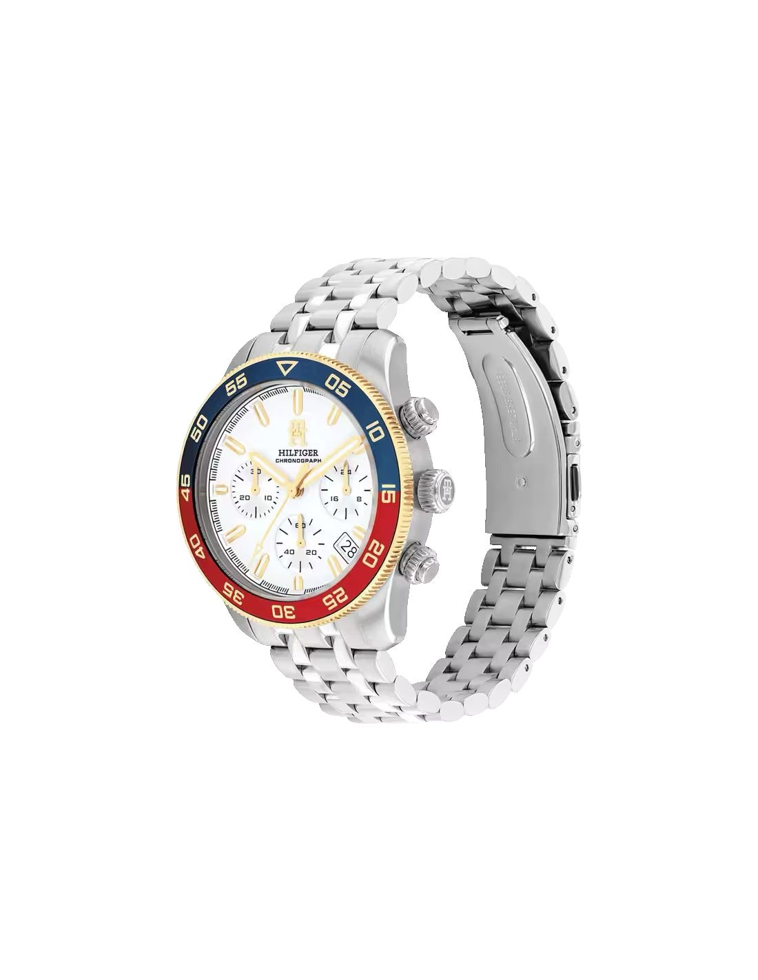 Men's Chronograph Stainless Steel Bracelet Watch 41mm