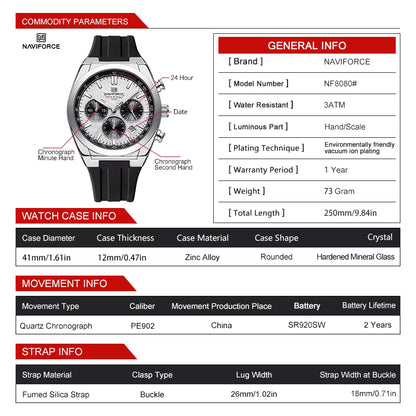 NAVIFORCE Fashion Quartz Men's Watch