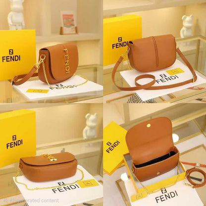 Fendi Medium Logo Shoulder Bag