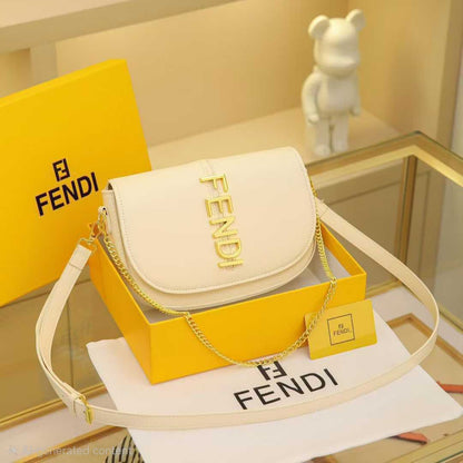 Fendi Medium Logo Shoulder Bag