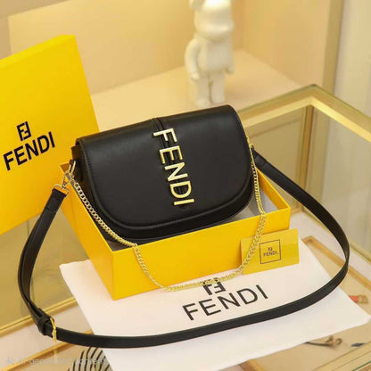Fendi Medium Logo Shoulder Bag