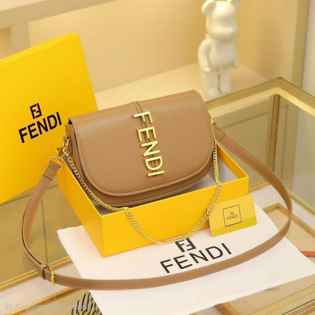 Fendi Medium Logo Shoulder Bag