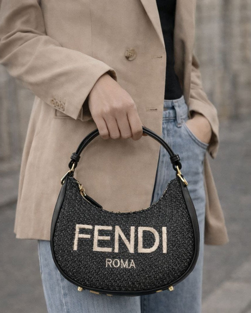 Premium Half-Moon Handbag with Detachable Strap