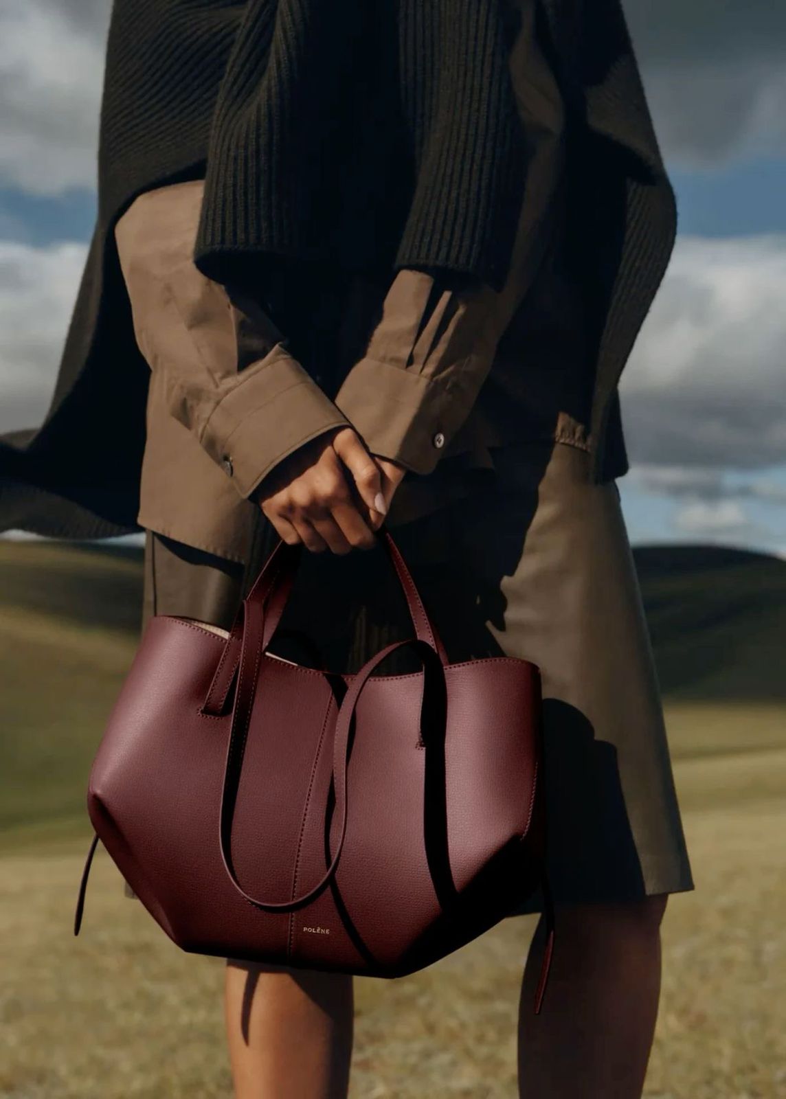 Polène Medium Structured Tote Bag