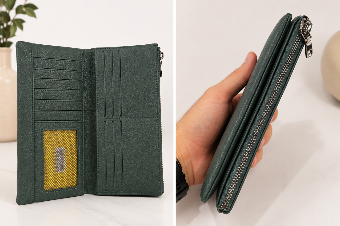Elegant Long Zip Wallet