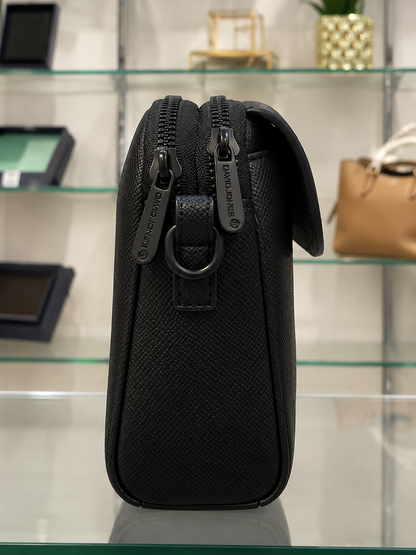 David Jones Paris Black Crossbody Bag